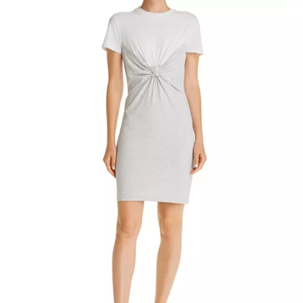 T By Alexander Wang Front Twist T-shirt Dress
